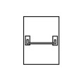 Corbin Russwin Corbin Russwin ED3210 Series Crossbar Rim Exit Device, Panic Device Only, Passage COR-ED3210