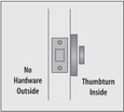 Emtek Emtek 8568 Rectangular Single Sided Deadbolt - Brass EMTEK-8568