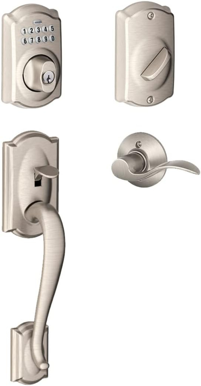 Schlage Residential FE489 Camelot Encode WiFi Handleset, Keyed Entry