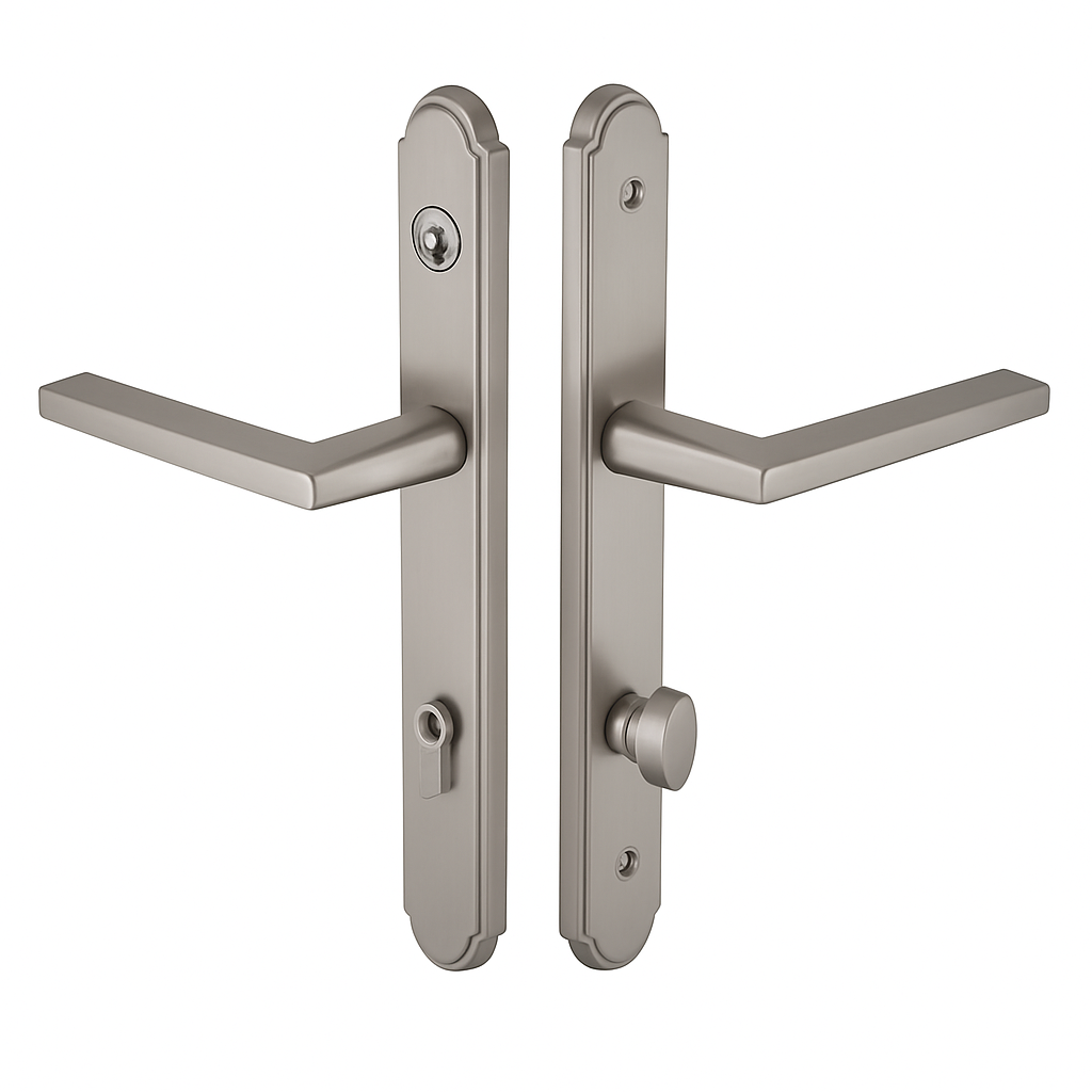 Emtek 1571 Multi Point Lock Trim (Door Config #5) - Brass Plates
