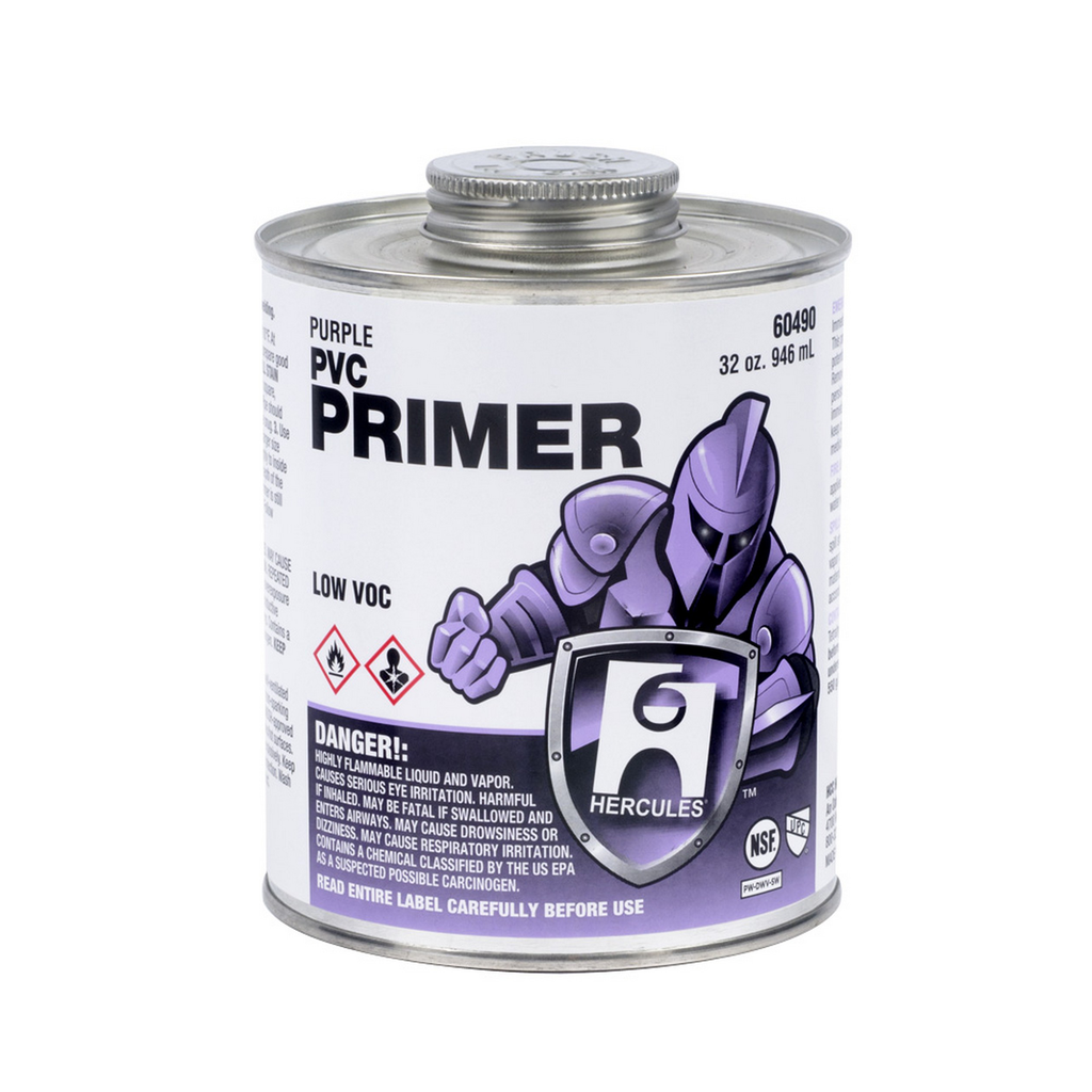 OATEY 60490 Hercules® 32 oz. PVC Purple Primer - Fast Free