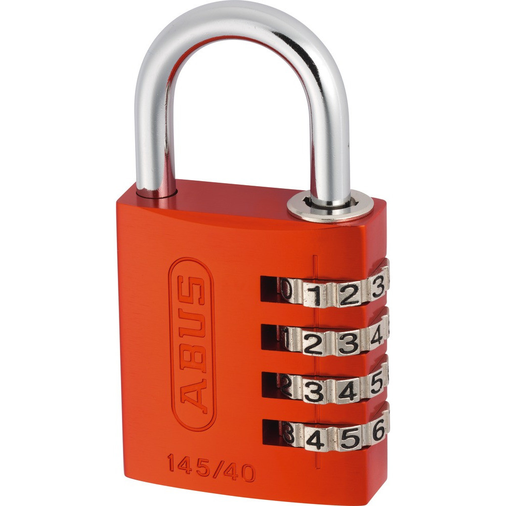 ABUS 145/40 C 4 Digit Combination Lock-Tag, 15/64