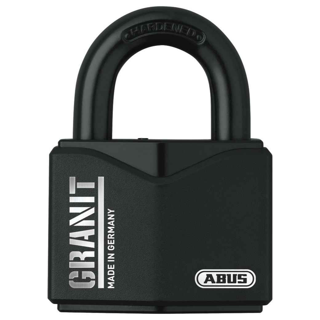 ABUS GRANIT 37/55 南京錠 黒 ABUS 37/55 Granit Black Padlock with Key, 7/16