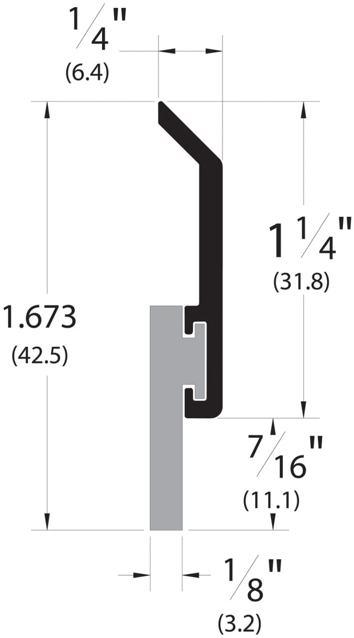 Pemko 315 Door Bottom Sweep with EPDM Insert | ZenSupply
