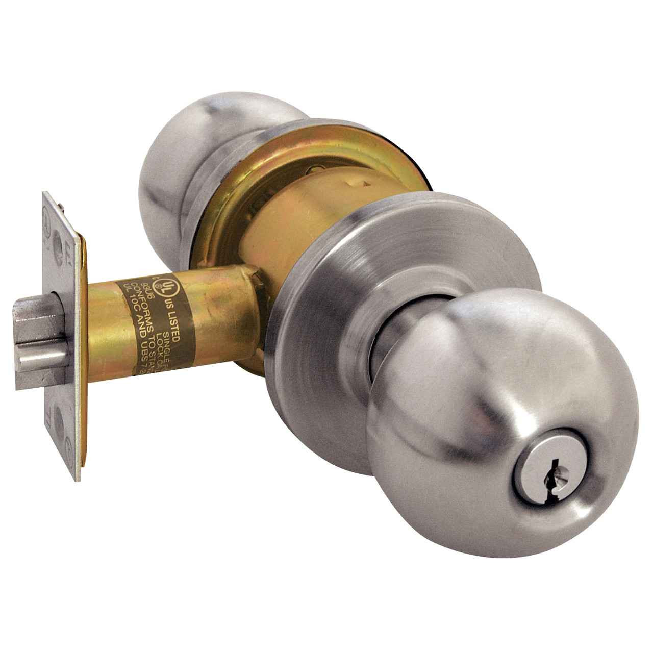 Arrow RK17 Classroom Cylindrical Lock - Grade 2, Ball Knob, Keyed