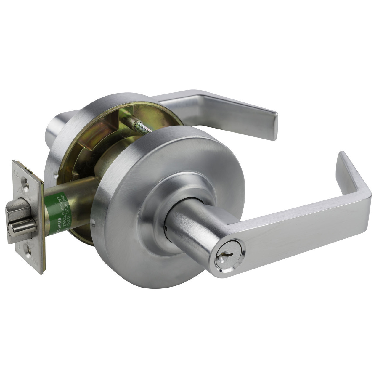 Arrow QL87 Classroom Function Cylindrical Lever Lock Grade 1, Key in Lever  Cylinder