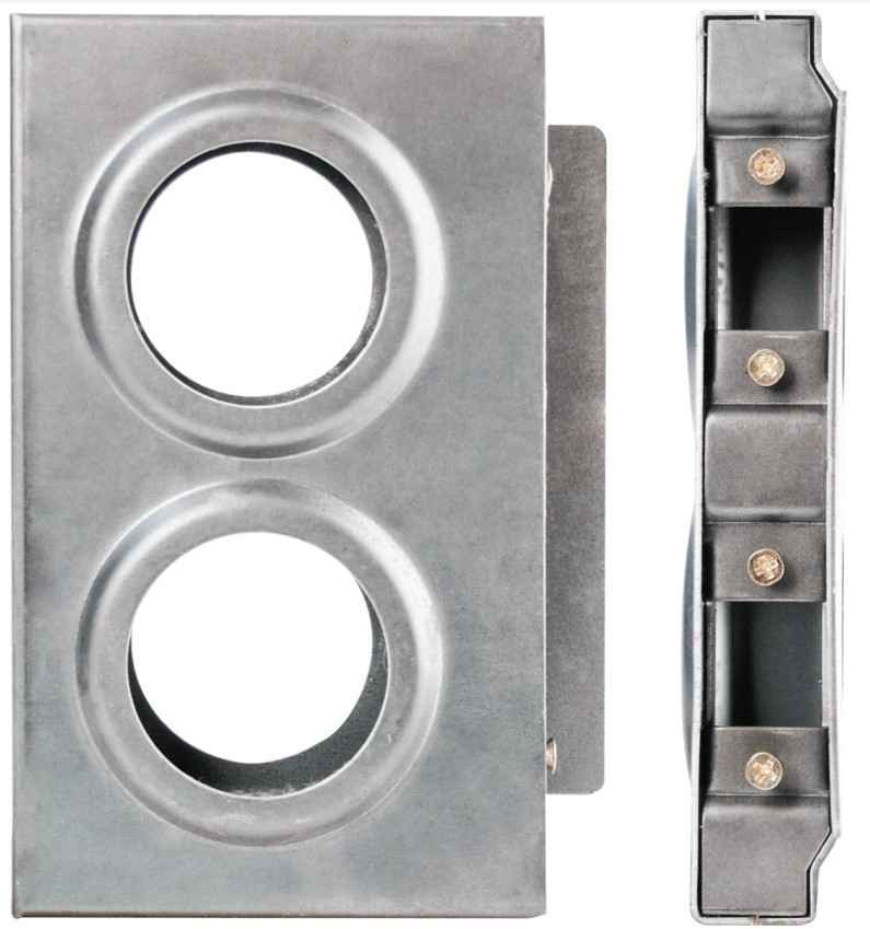 Keedex K-BXDBL234-AL-2 Double Weldable Gate Box 234in Aluminum