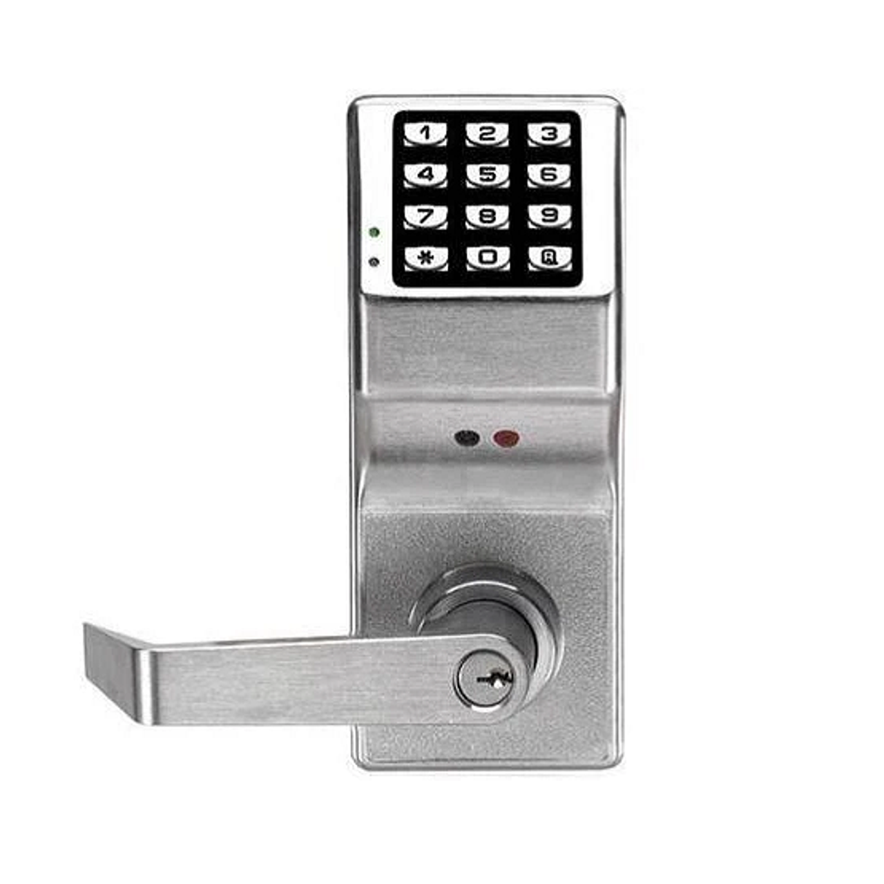 Alarm Lock DL2800 Series Standalone Digital Pushbutton Cylindrical Lock  with Audit Trail, Weatherproof,