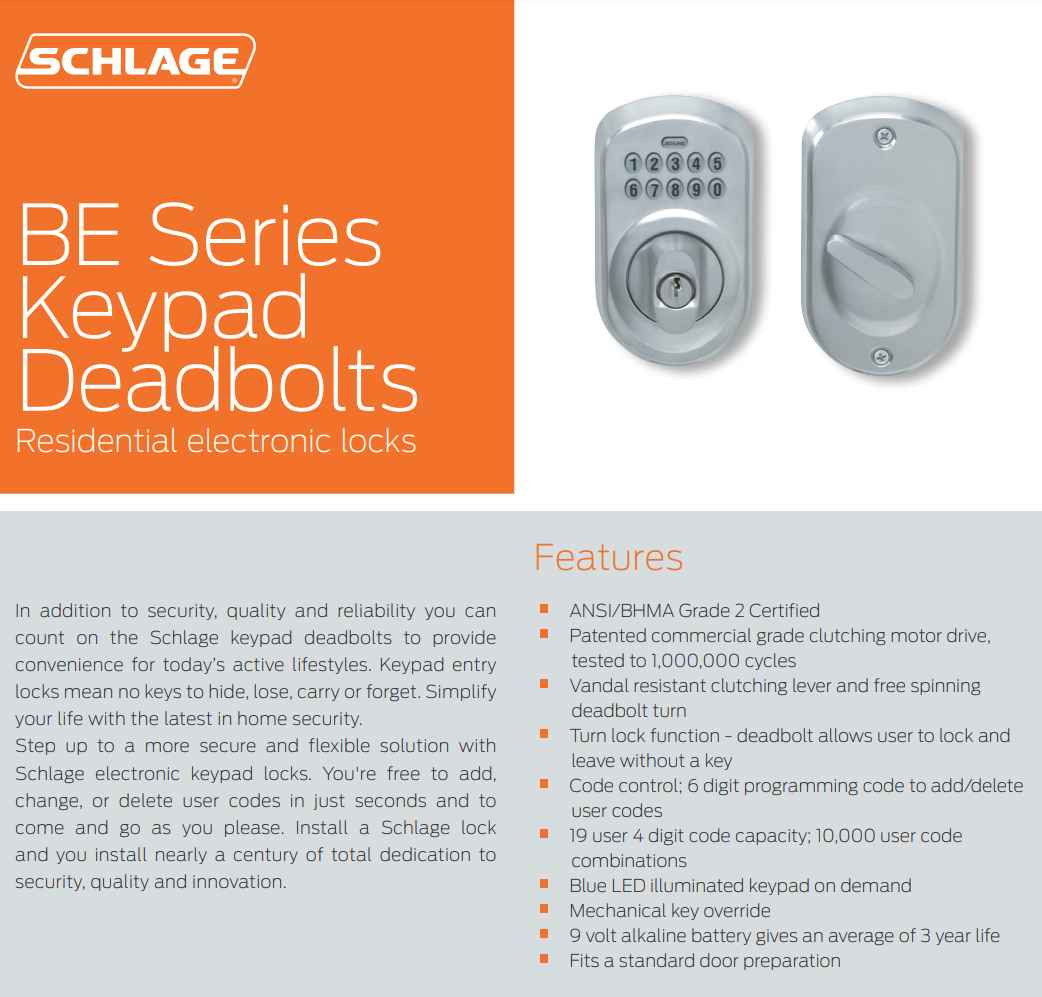 Schlage BE468 Connect Century Smart Deadbolt | ZenSupply