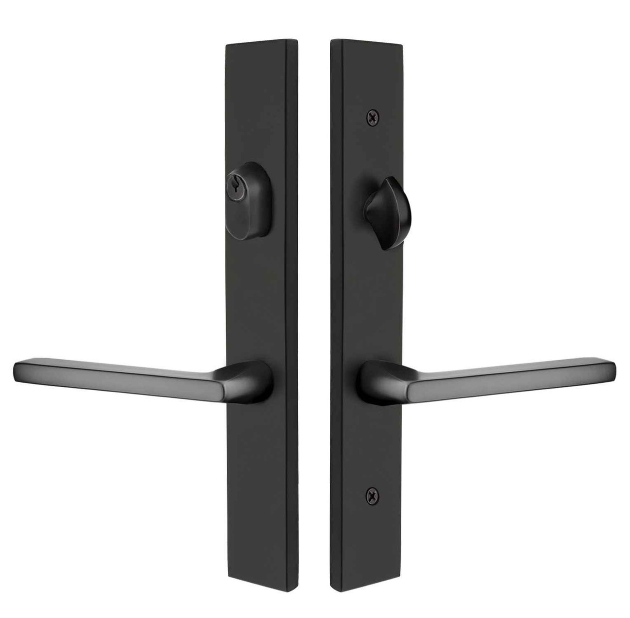 Emtek 12A1 Multi Point Lock Trim (Door Config #2) - Brass Plates
