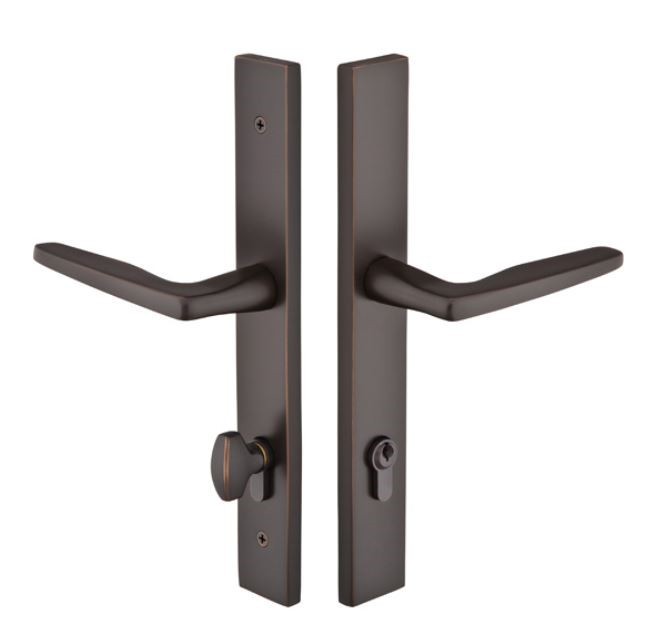Emtek 15A1 Multi Point Lock Trim (Door Config #5) - Brass Plates