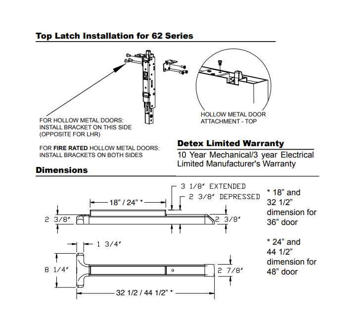 Detex 62 Advantex Super-Heavy-Duty Exit Device | ZenSupply