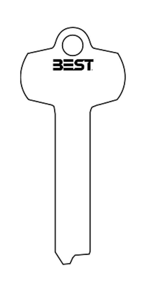 BEST 1A Series Standard Bow Shape Cut Key - Fast Free Shipping