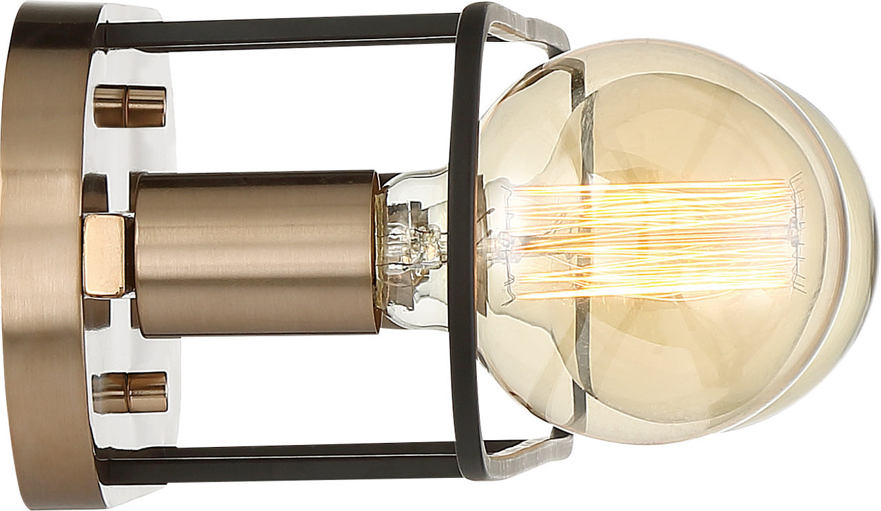 NUVO Lighting 60-6652 Chassis, 2 Light, Vanity, Copper Brushed
