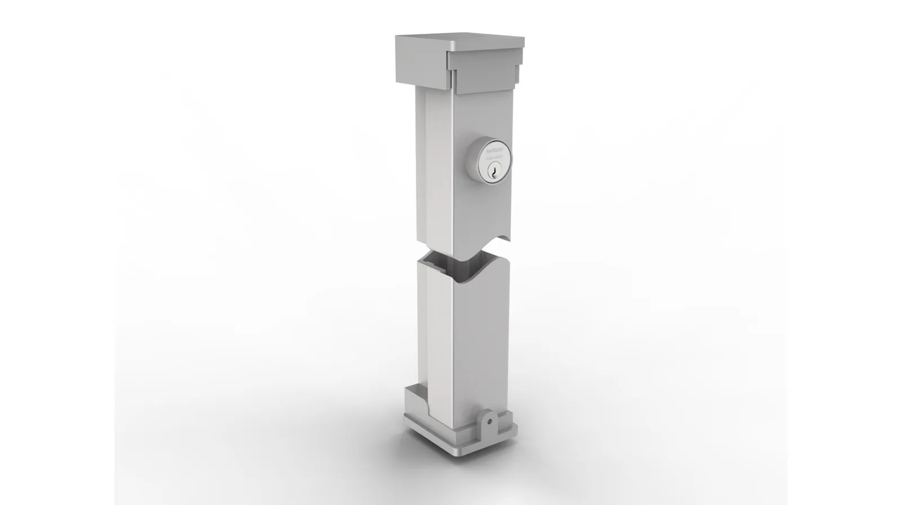 Sargent L980 - Lockable Mullion, Extruded Aluminum, Less