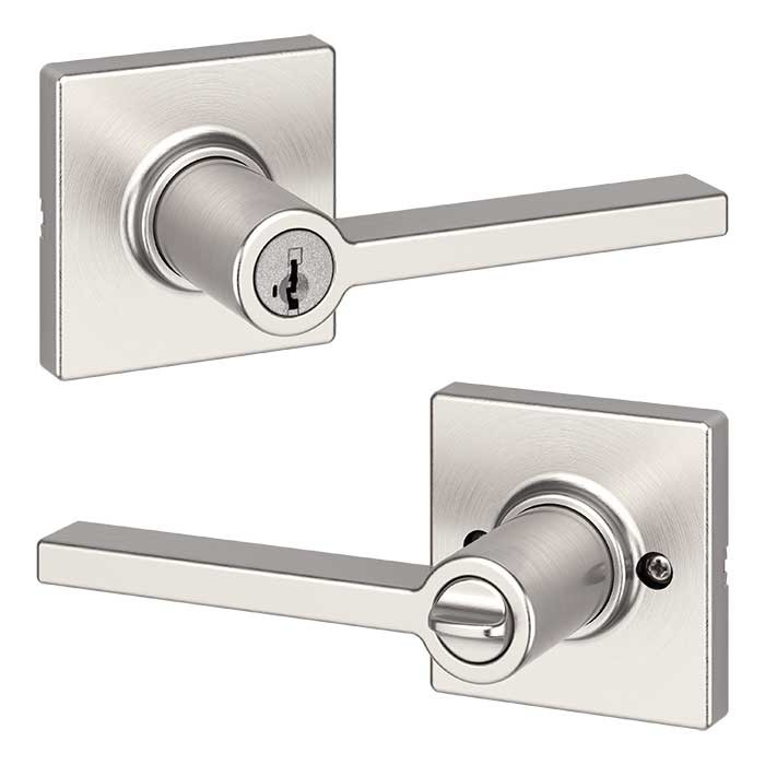 Kwikset 405CSL-SQT Casey Keyed Entry Lever SmartKey with Square