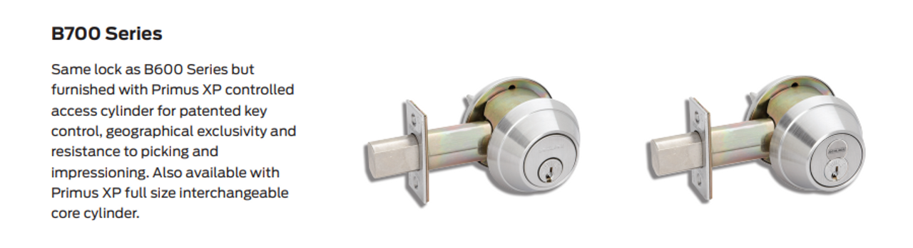 Schlage Cylinders Parts Plugs, Key-in-Knob/Lever, Deadlock and Mail Box  Classic Primus / Class Primus XP - 33-136 