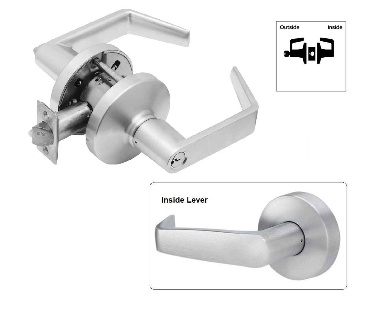 Falcon K561 Grade 1 Classroom Cylindrical Lock | ZenSupply