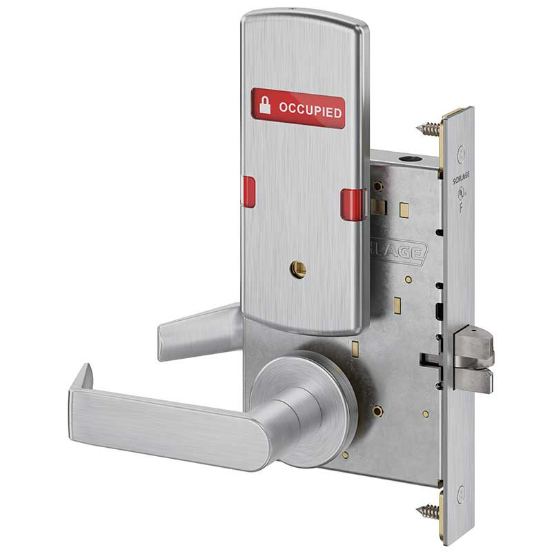 Schlage L9040 - Grade 1 Bed Bathroom Privacy Mortise Lock
