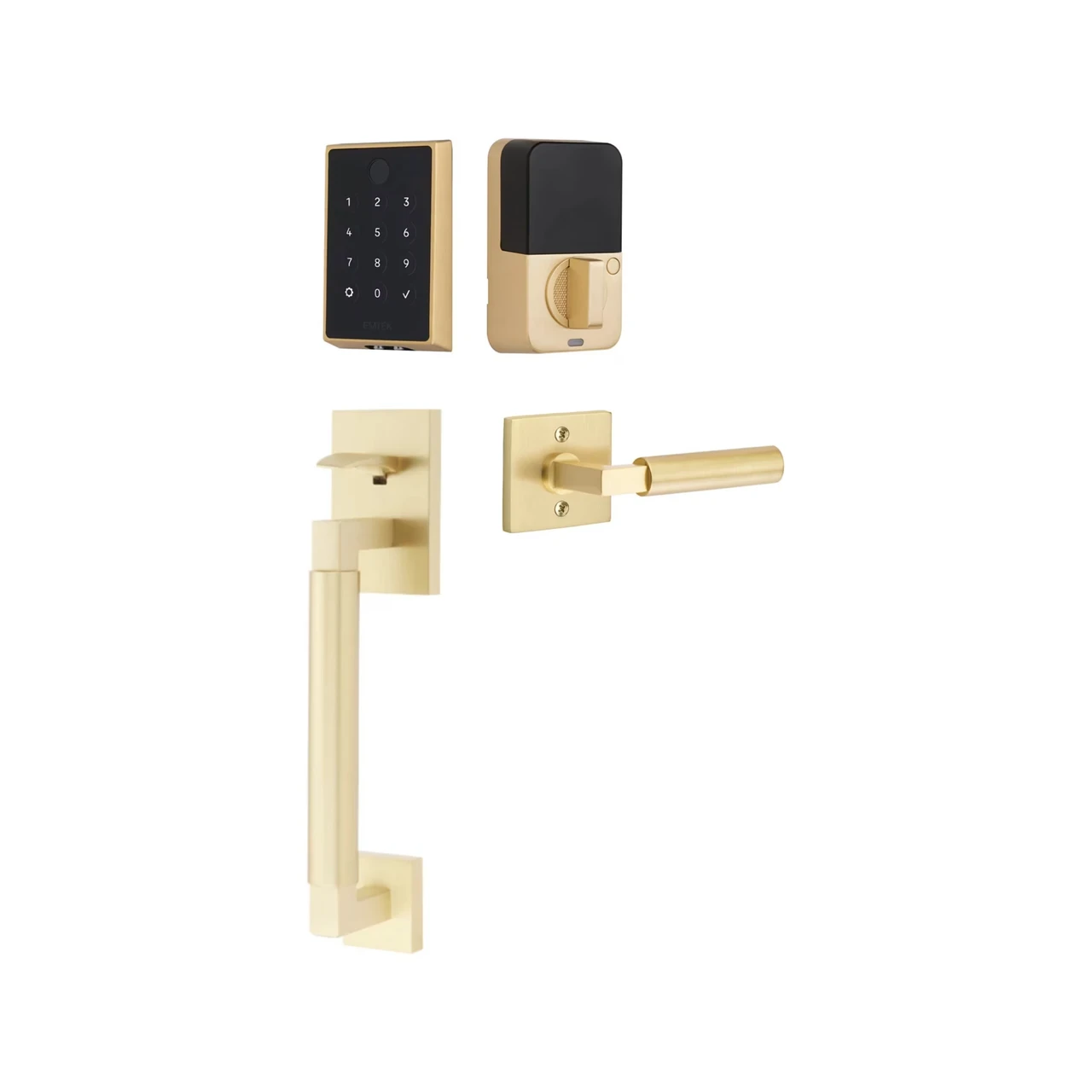 Emtek EMPowered 2 Hercules Touchscreen Keypad Entry Set