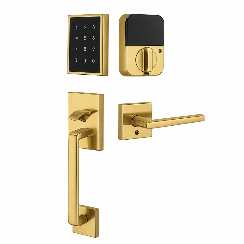 b*e様 SOUTH CLICK Emtek Touch Entry Set with Baden Grip, EMPowered 2 Upgrade