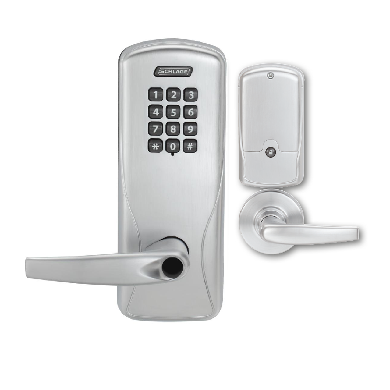 Schlage CO-100-MS-70-KP-RHO Electronic Mortise Lock with Keypad