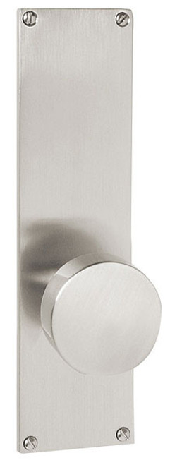 Emtek 8213 Modern 9" Non-Keyed Sideplate Lockset, Privacy - Brass Tubular