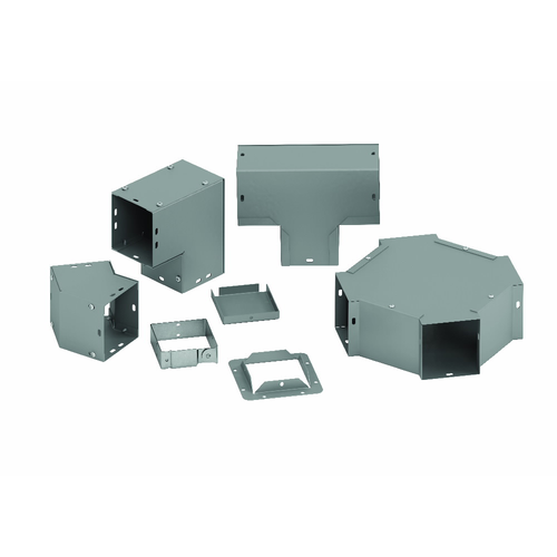 B-Line Eaton series wireway hanger, Wireway hanger,  1, Steel, ANSI 61 gray painted, 10" X 10"