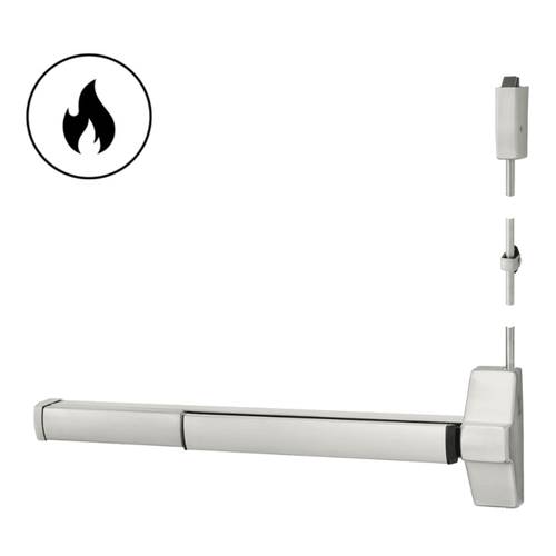 Corbin Russwin ED5470B Grade 1 36" 1-1/2 Hour Fire Rated Surface Vertical Less Bottom Rod Exit Device