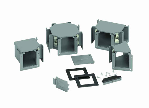 B-Line Eaton series wireway system adapter, Adapter, 12, Steel, 2.5" X 2.5"