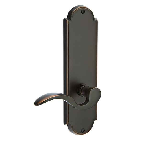 Emtek 8998 Delaware 9" Non-Keyed Sideplate Lockset, Dummy (Pair) - Brass Tubular