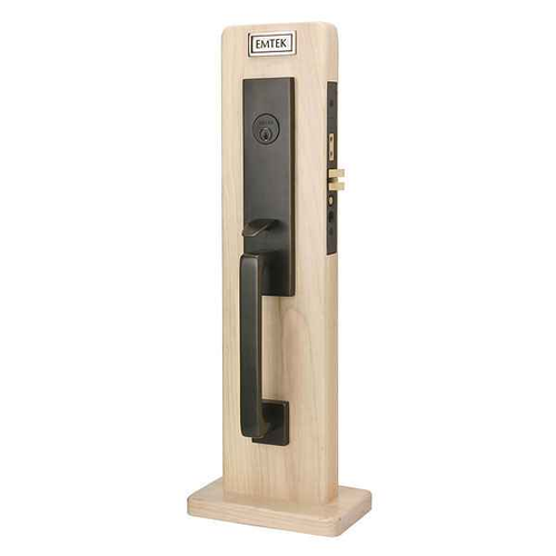 Emtek 3047 Mormont Mortise Entrance Handleset, Brass - Dummy