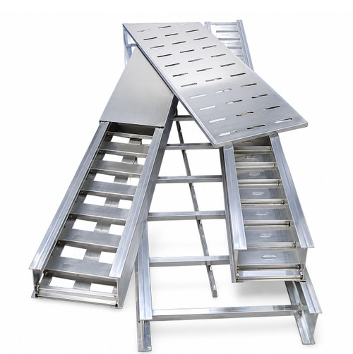 B-Line Eaton series imperial cable tray and ladder, 6.12" height, 144" length, 36" width, 43.74lbs, Straight section series 26, Aluminum, 6" rung spac