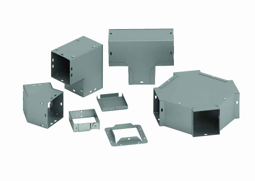 B-Line Eaton series wireway hanger, Wireway hanger, 1, Steel, ANSI 61 gray painted, 3" X 3"