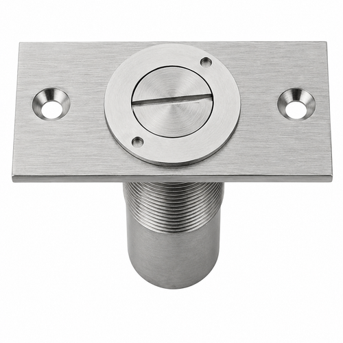Don-Jo 1573 Dust Proof Strike in Cast Brass, 2-1/4" x 2-7/8" — Lockable Commercial Door Hardware