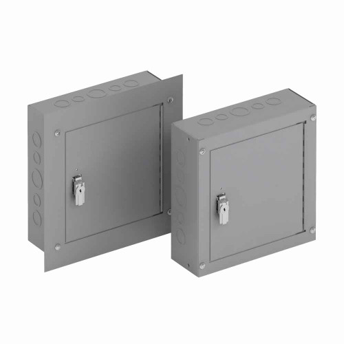 B-Line Eaton series utility enclosures, 36" height, 6" length, 24" width, 1, Hinged cover, TCS cabinet, Surface mounted, Medium single door, Thru hol