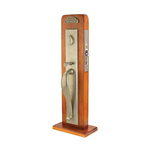 Emtek 3026 Rectangular Full Length Sandcast Bronze Mortise Entrance Handleset - Dummy