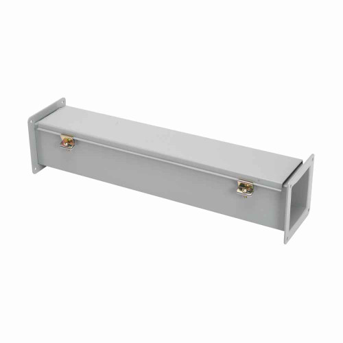 B-Line Eaton series wireway, 4" height, 48" length, 4" width, 12FW wireway, Wireway hanger, Hinged cover, 12, Steel, Seamless poured in-place, Hinged