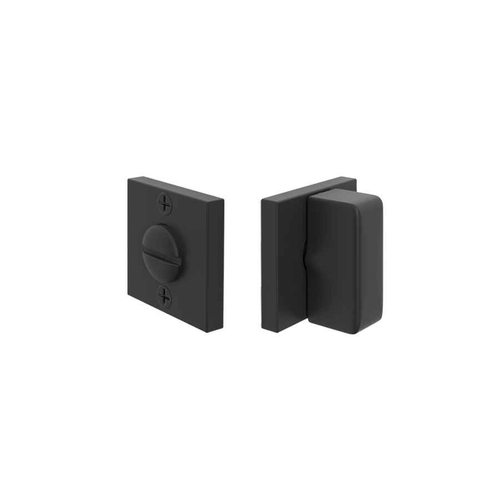 Emtek 8582 Square Thumbturn Privacy Bolt - Double Rosettes - Use with Brass Passage Set