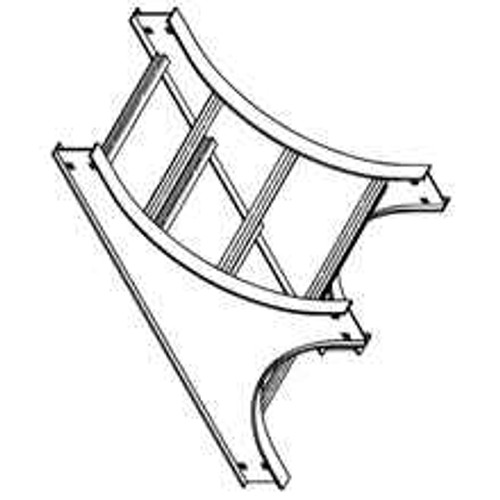 B-Line VERTICAL TEE, SERIES 2,3,4&5, UP, 3" / 4" HEIGHT, 42" WIDTH, 24" RADIUS, ALUMINUM