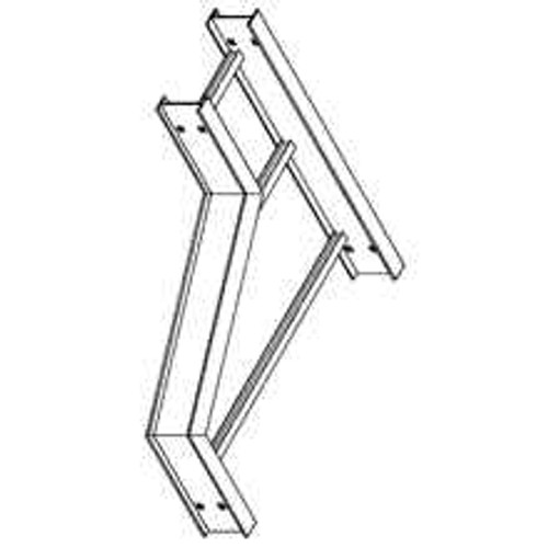 B-Line REDUCER, SERIES 2,3,4&5, RIGHT, 3" / 4" HEIGHT, 42" TO 9" WIDTH, ALUMINUM