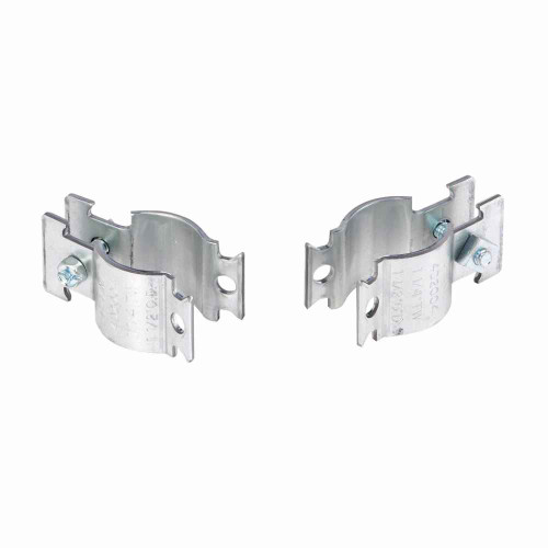 B-Line Eaton series 4Dimension strut pipe clamps and fittings, .105" height, 1.944" length, 1.25" width, Steel, Preassembled Include combination reces