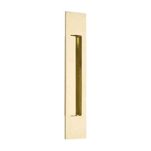Emtek 220310 Modern Rectangular Brass Flush Pulls (2" x 10")