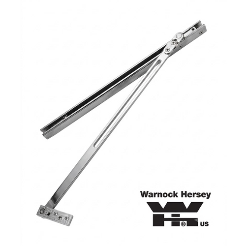Don-Jo 3323 Surface Overhead Stop for 36" Door, Heavy-Duty Satin Stainless Steel