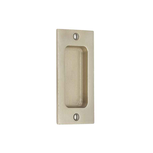 Emtek 220404 Rustic Modern Rectangular Sandcast Bronze Flush Pulls (2" x 4")