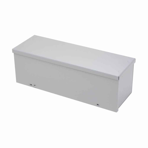 B-Line Eaton series wiring trough, 6" height, 120" length, 6" width, GRTGV NK wiring trough, Embossed thru holes, No knockouts, Screw cover, 3R, Galv