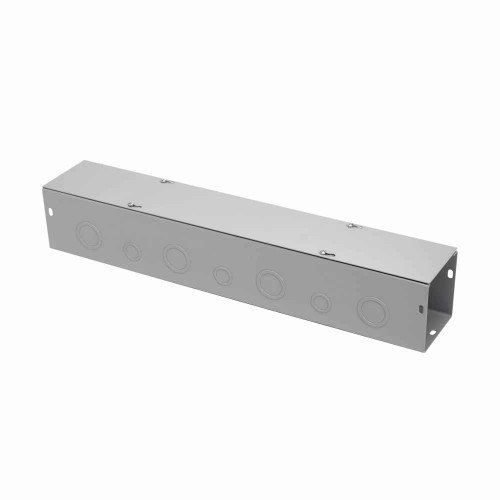 B-Line Eaton series wireway, 6" height, 72" length, 6" width, GGV NK wireway, Thru holes, 23 top knockouts, 23 bottom knockouts, Screw cover, 1, Galv