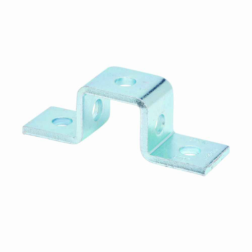 B-Line Eaton series strut fittings and accessories, 1.62" Height, 5.43" Length, 1.62" Width, .85lbs, Steel, Five hole u support, Thickness 1/4 in, Ele