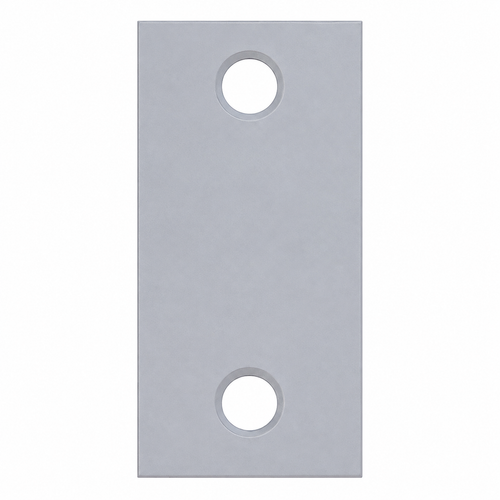Don-Jo EF-160 Latch Filler Plate — 2-1/4" x 1" Steel, Prime Coated