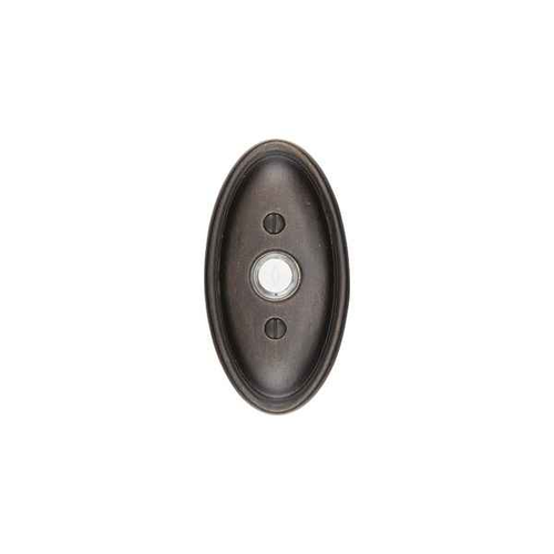 Emtek 2414 Tuscany Bronze Doorbell with Plate & Button with #14 Rosette